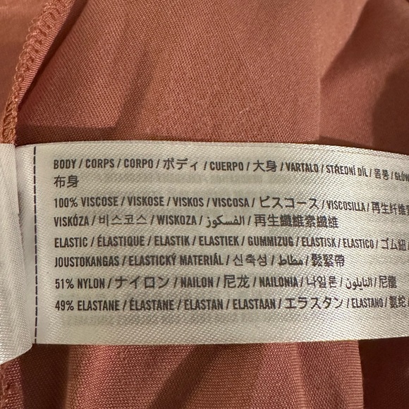 NWT Abercrombie & Fitch Button-Up Mini Satin Slip Dress in Pink - Picture 10 of 12